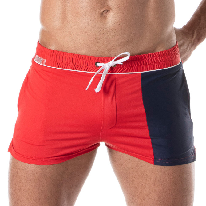 Short de bain Holidays Rouge