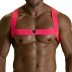 Fetish Elastic Harness Neon - Pink