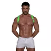 Men Party Boy Elastic Harness Neon Green From Face