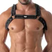 Neoprene Harness - Black - Close - Men