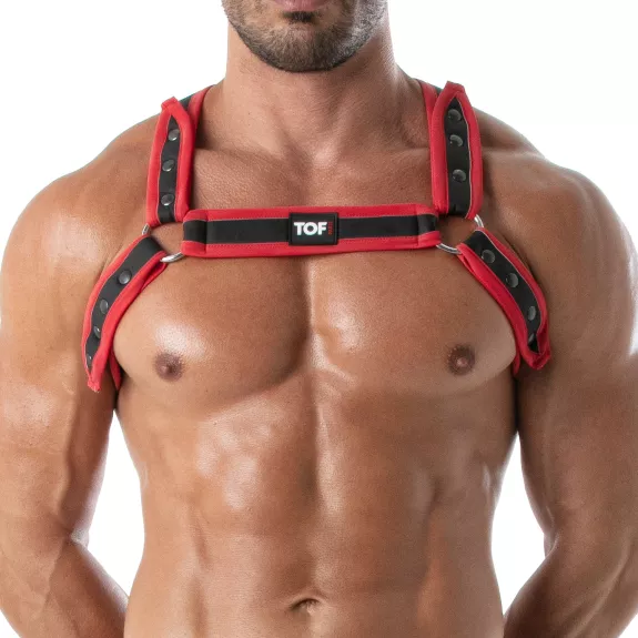 Harnais Bulldog Neoprene Rouge