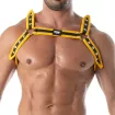 Neoprene Bulldog harness Yellow