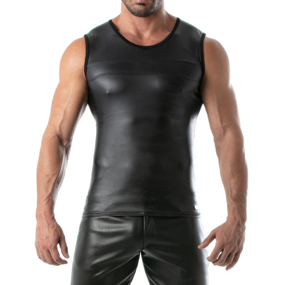 tank top fetish black