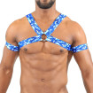 Harnais Elastic Bleu Camouflage - TOF-PARIS.com
