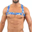 Harnais Elastic Bleu Camouflage - TOF-PARIS.com