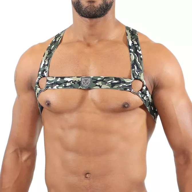 Harnais Elastic Kaki Camouflage - TOF-PARIS.com