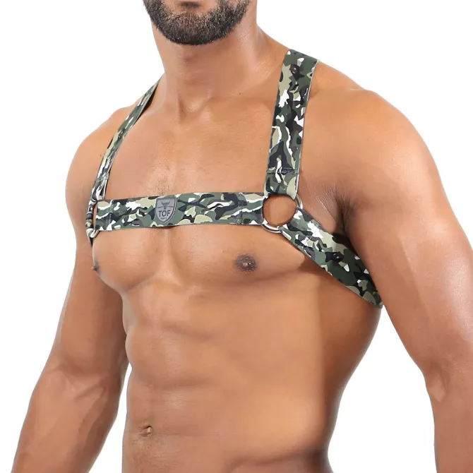 Harnais Elastic Kaki Camouflage - TOF-PARIS.com