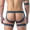 Denim Bottom Straps Bleu