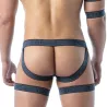 Denim Bottom Straps Bleu