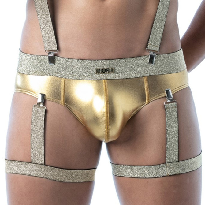 Harnais De Cuisse Magic Or – Accessoire sexy pour homme