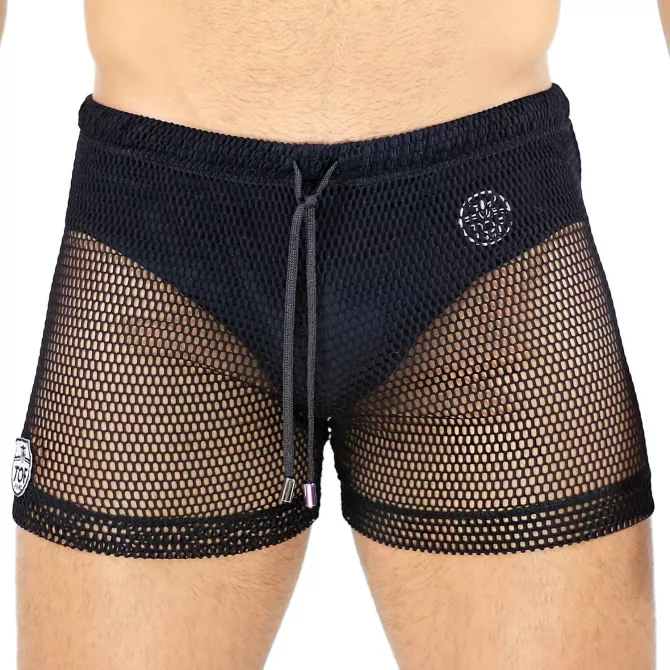 Short de bain Ibiza Noir - TOF-PARIS.com