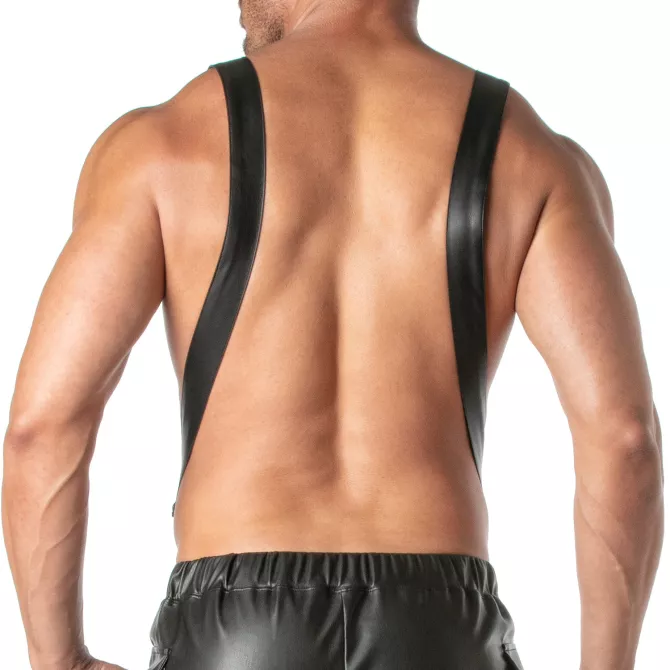 Salopette short fetish homme - Style modulable et sexy | TOF Paris