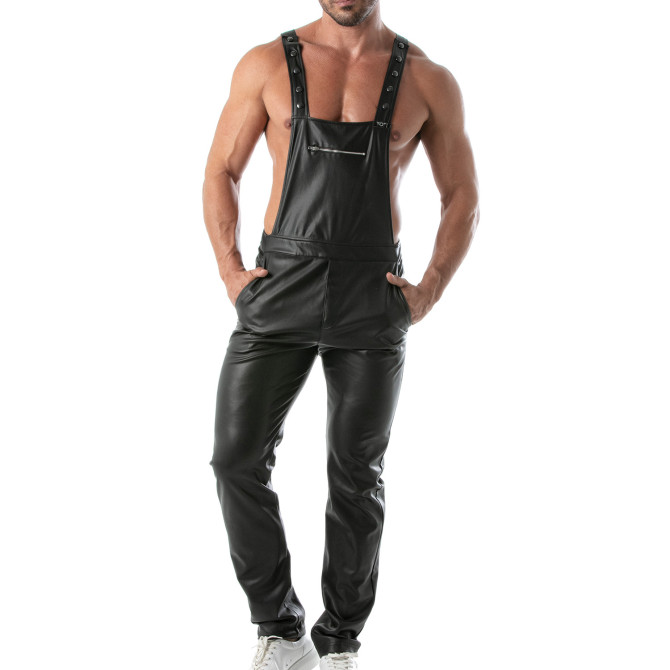Salopette Pantalon Kinky - Pantalon Fetish Homme en Faux Cuir
