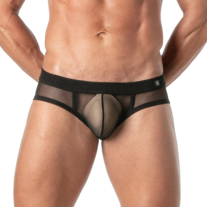 Slip Sexy Homme en Mesh Transparent - Élégance TOF Paris
