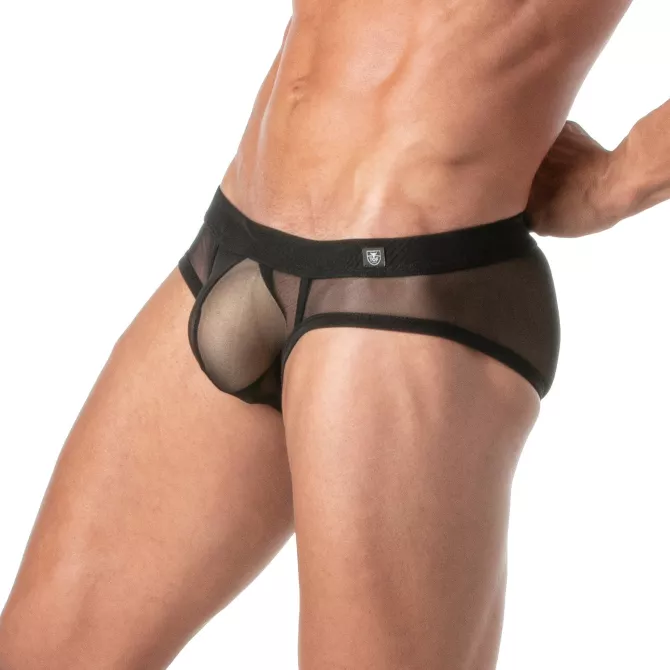 Slip Sexy Homme en Mesh Transparent - Élégance TOF Paris