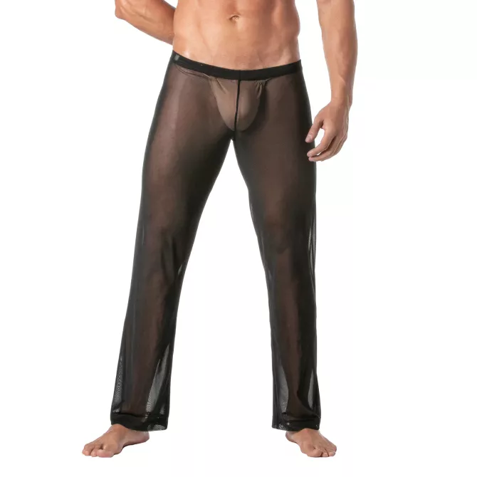 Bas de kimono en mesh transparent - Pantalon sexy homme | TOF Paris