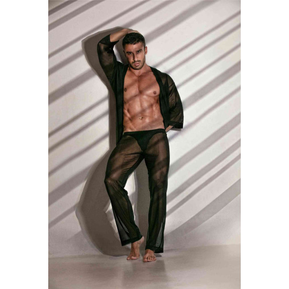 Bas de kimono en mesh transparent - Pantalon sexy homme | TOF Paris