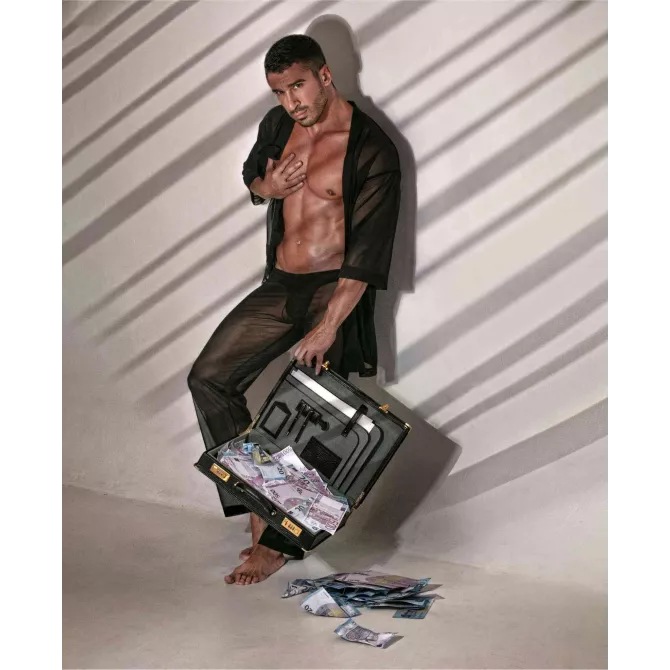 Haut Sexy Homme - Kimono Transparent En Résille | TOF Paris