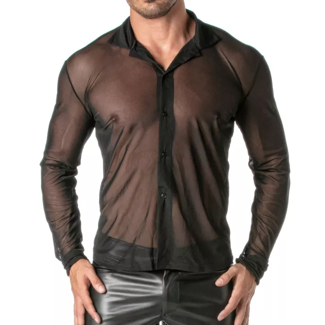 Chemise Sexy Homme - Transparence et Elégance | TOF Paris