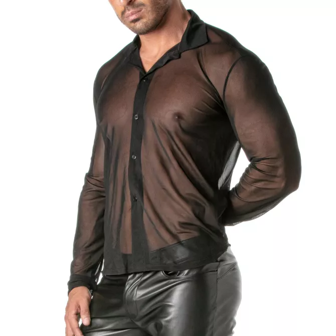 Chemise Sexy Homme - Transparence et Elégance | TOF Paris