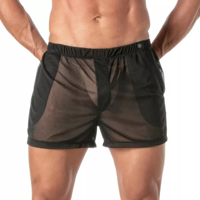 Men’s Short Shorts - Transparent Mesh Sexy Shorts | TOF Paris