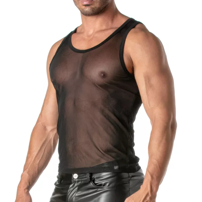 T-shirt Sexy Homme Transparent - Débardeur En Mesh | TOF Paris