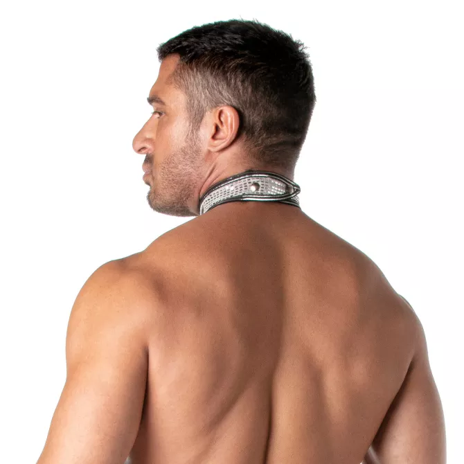Glitter Collar Silver for men