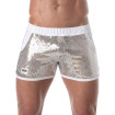 Glitter Sexy Shorts Silver for men