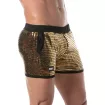 Shorts à paillettes or pour hommes