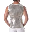 Débardeur à paillettes argent pour hommes
