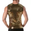 Débardeur à paillettes or pour hommes