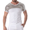 Men's Sexy Silver Glitter T-Shirt - TOF Paris