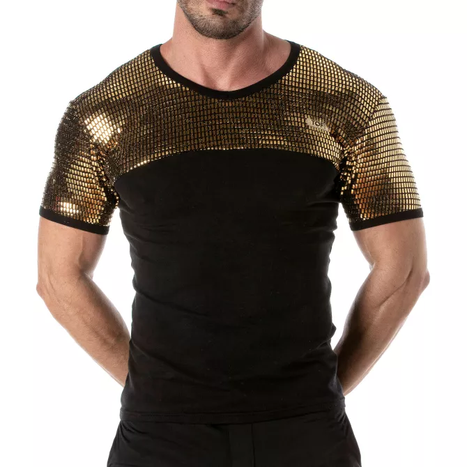 Glitter T-shirt Gold for men
