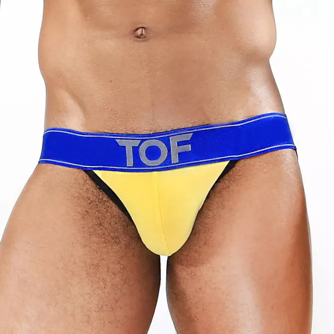 Carter Jockstraps Yellow/Blue - TOF-PARIS.com