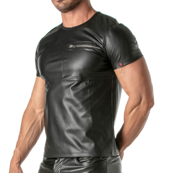 T-shirt à Poches Zippées Kinky pour Hommes