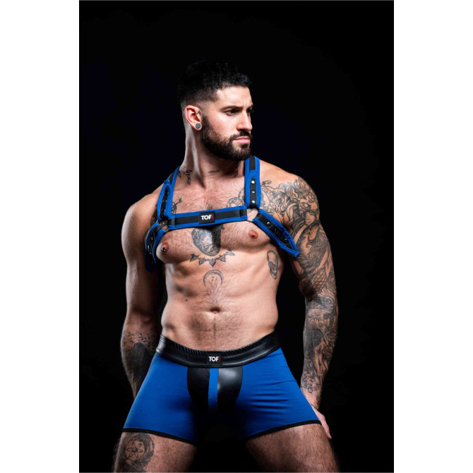 Harnais Bulldog Néoprène - Harnais Homme Ajustable et Sexy