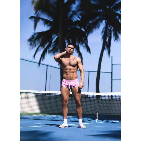 Sexy Retro Shorts Pink - Men's Sexy Sport Shorts | TOF Paris