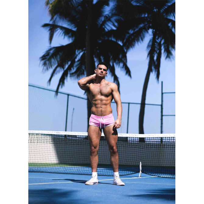 Sexy Retro Shorts Pink - Men's Sexy Sport Shorts | TOF Paris