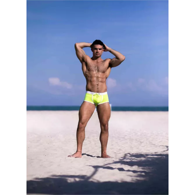 Neon Men's Swim Trunk - Sexy and Vibrant | TOF Paris