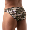 Iconic Swim Bikini Brief Camo Grey