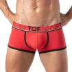 Champion Boxers red from face