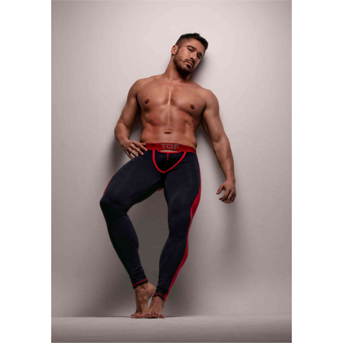 Mens Leggings navy and red