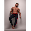 Mens Leggings navy and red