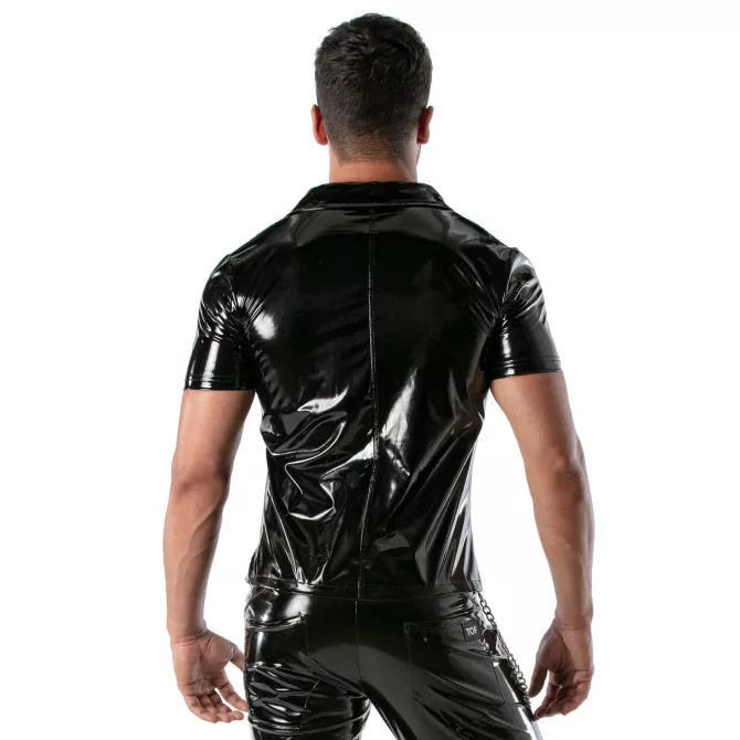 Veste Zippé Vinyl Noir - Chic Fetish et Confort