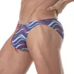 Mini Briefs Blue with wave