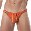 Print Swim Mini Briefs Orange in front