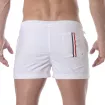 Short de bain mi-cuisse Blanc