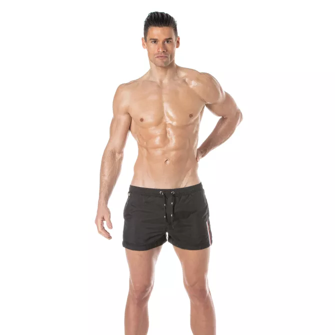 Mid Thigh Swim Shorts Black