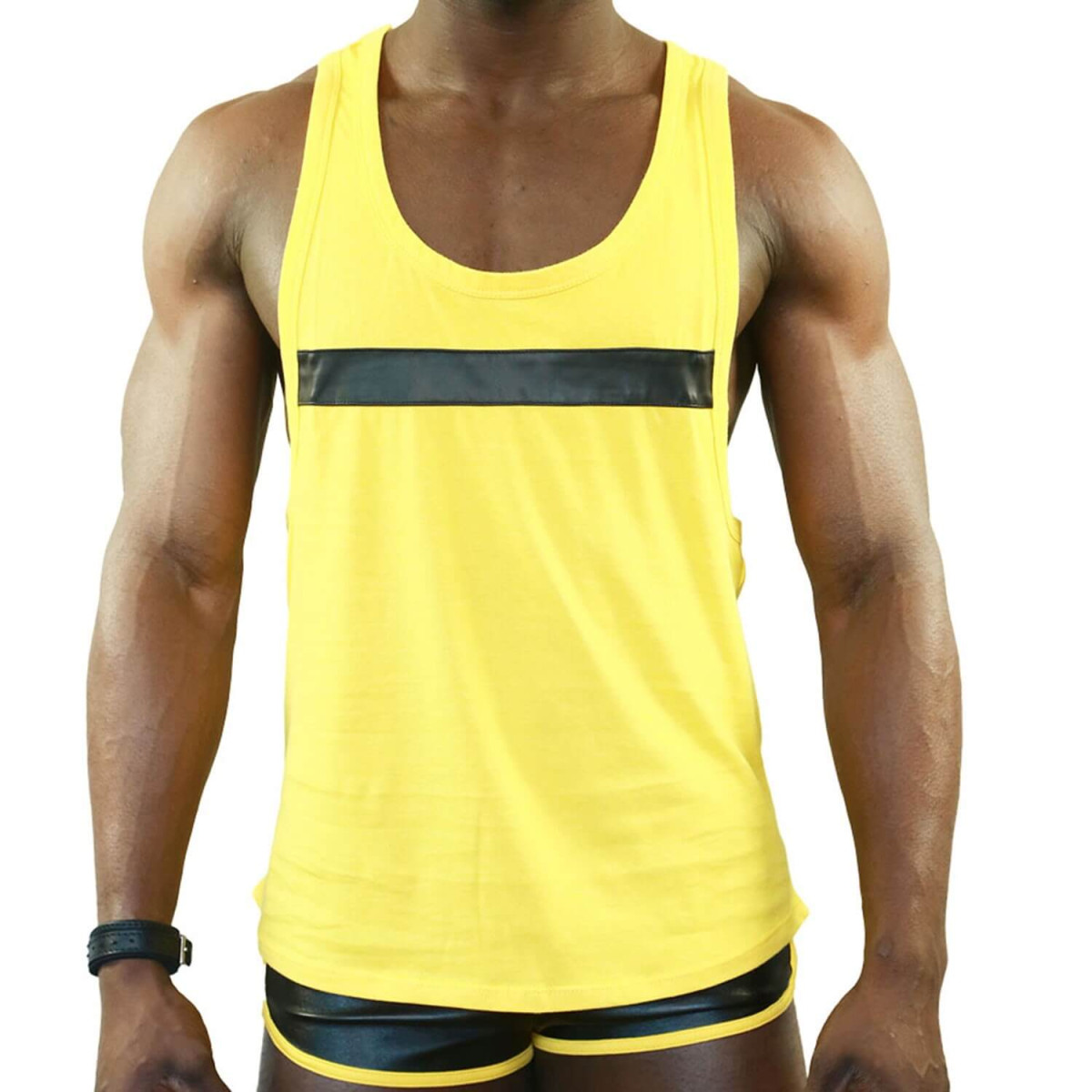 yellow singlet top