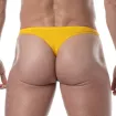 Plain swim Thongs Yellow from the back